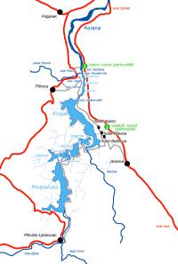 mapa Plitvicka jezera